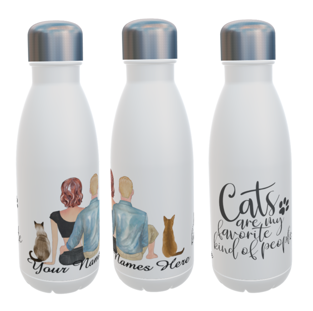 Cat Water Bottle, Cats are my favorite... - Click Image to Close